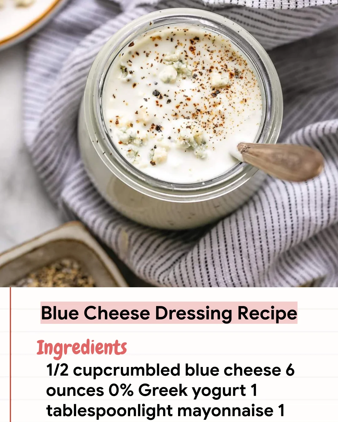Low Carb Recipe Blue Cheese Dressing Recipe