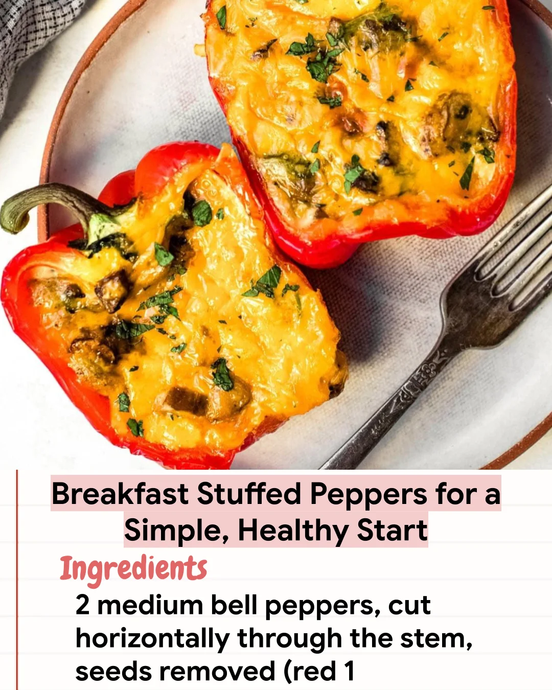 Low Carb Recipe Breakfast Stuffed Peppers for a Simple, Healthy Start