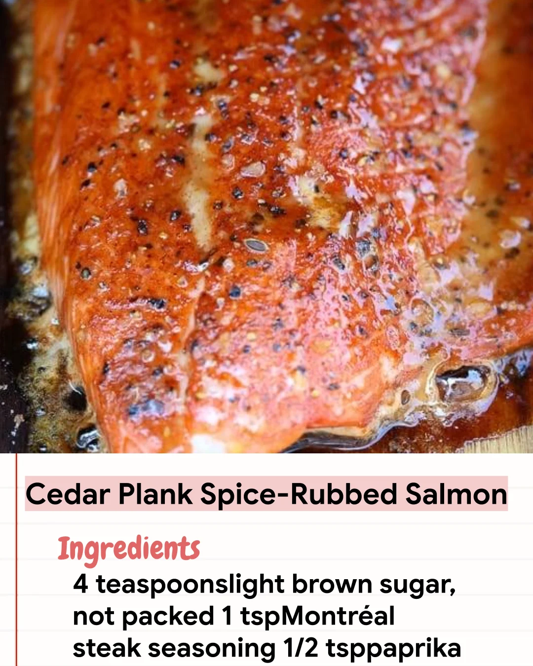 Low Carb Recipe Cedar Plank Spice-Rubbed Salmon