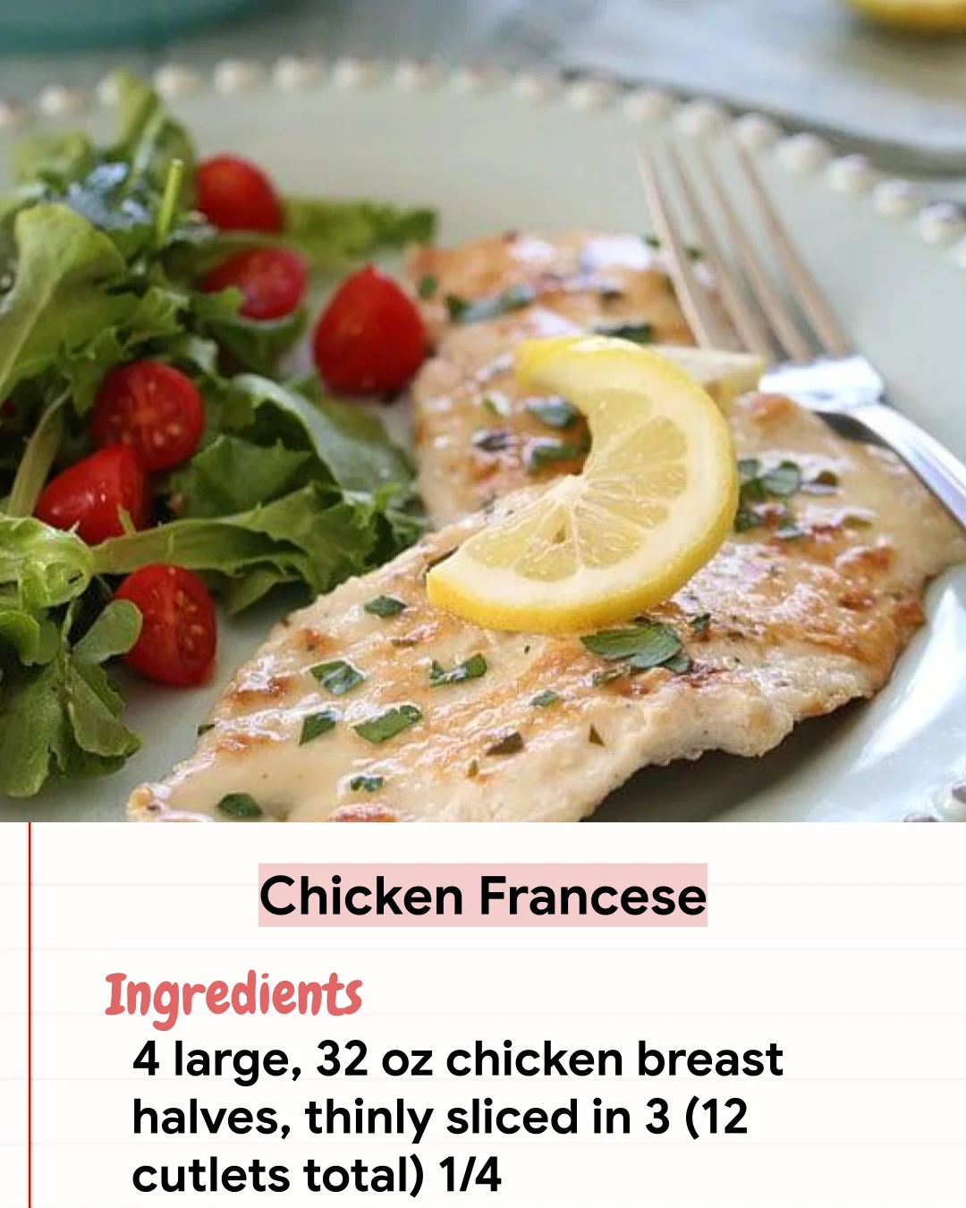 Low Carb Recipe Chicken Francese