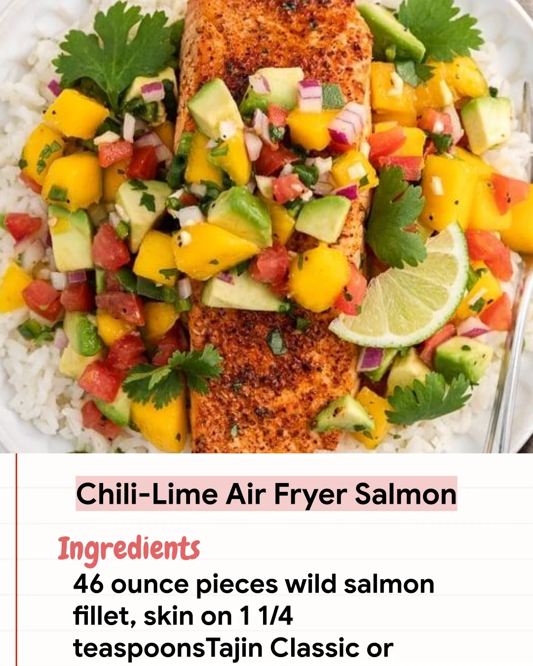 Low Carb Recipe Chili-Lime Air Fryer Salmon