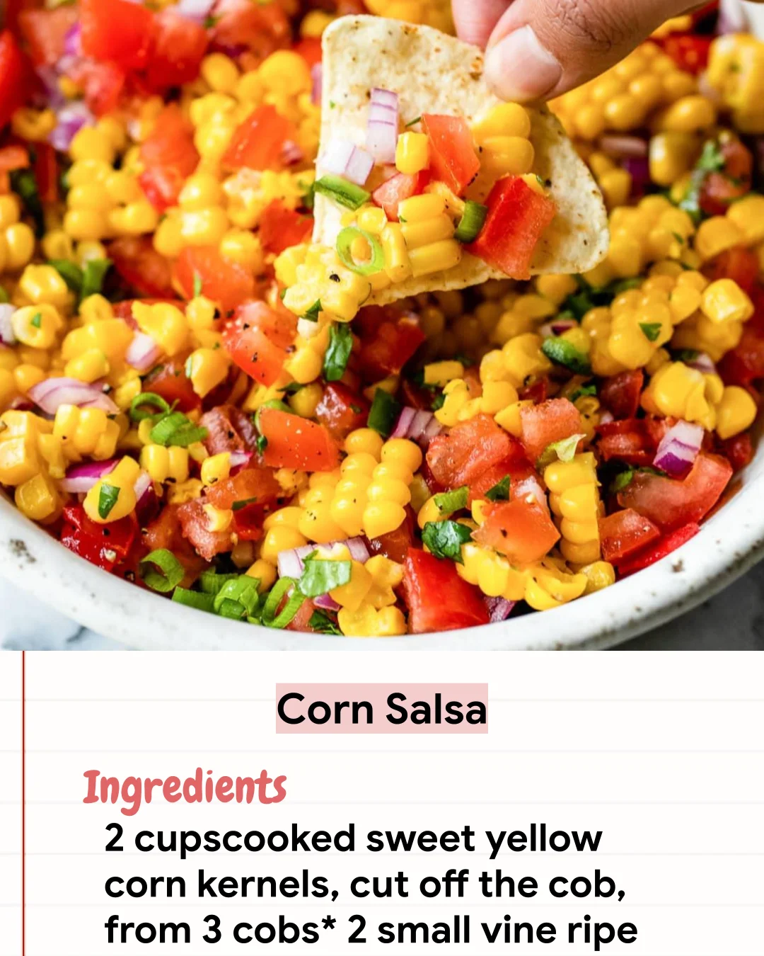 Low Carb Recipe Corn Salsa