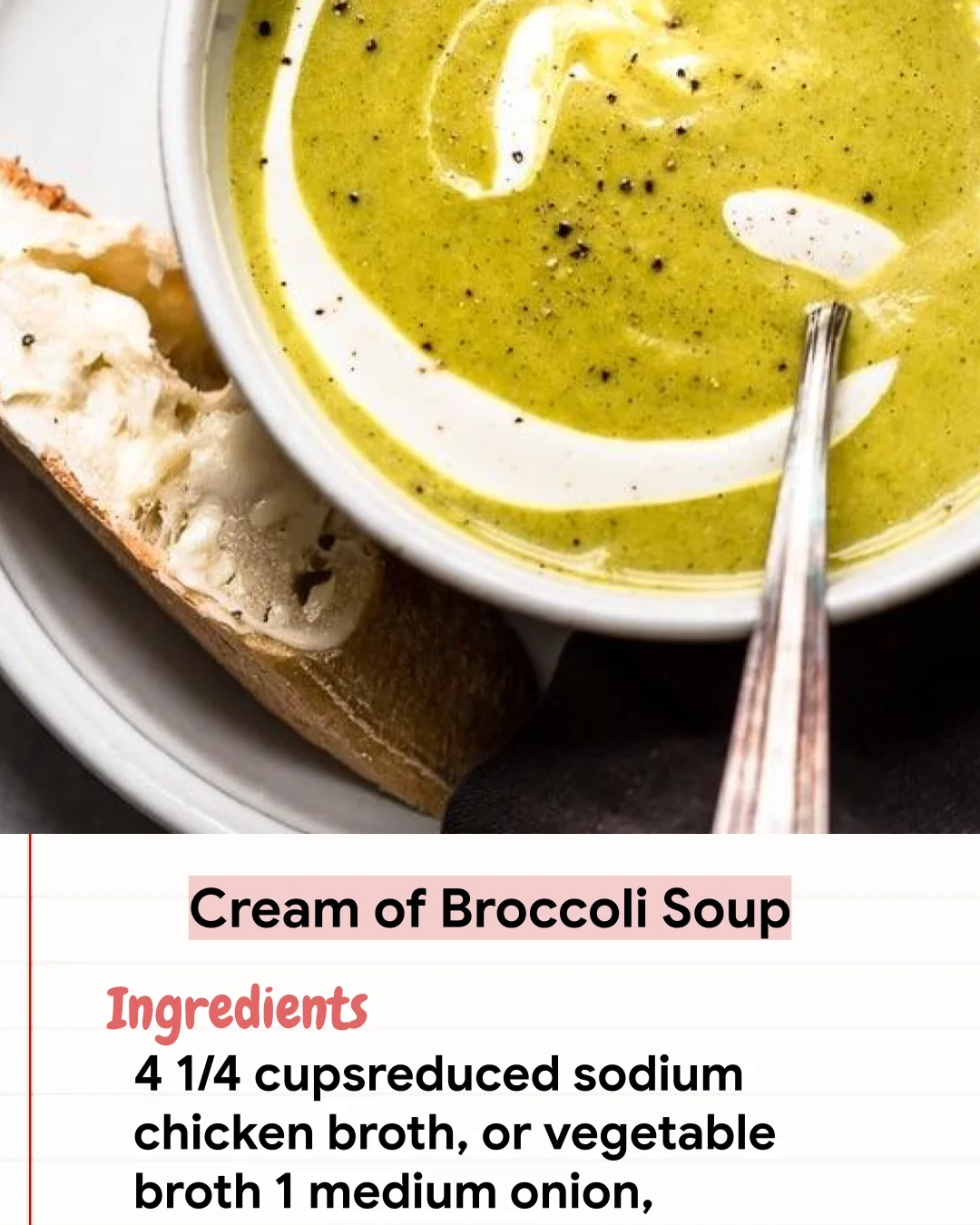Low Carb Recipe Cream of Broccoli Soup