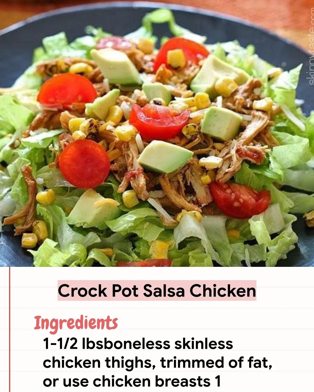 Low Carb Recipe Crock Pot Salsa Chicken