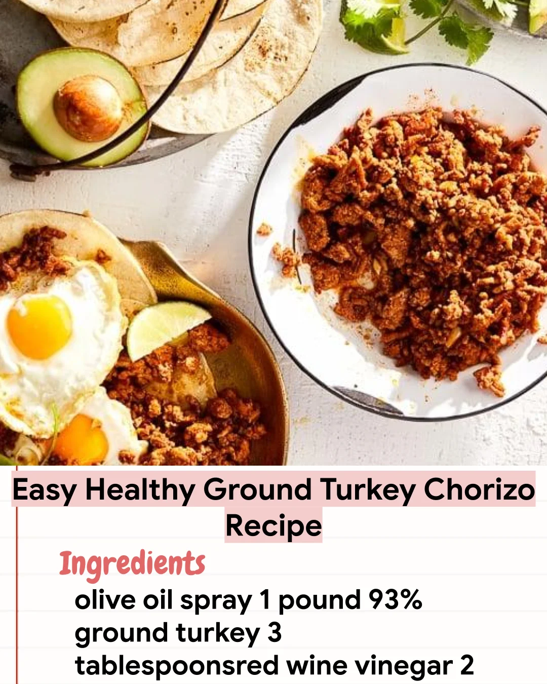 Low Carb Recipe Easy Healthy Ground Turkey Chorizo Recipe