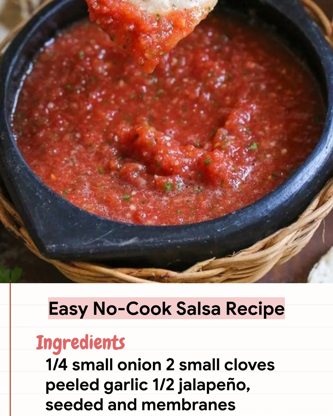 Low Carb Recipe Easy No-Cook Salsa Recipe