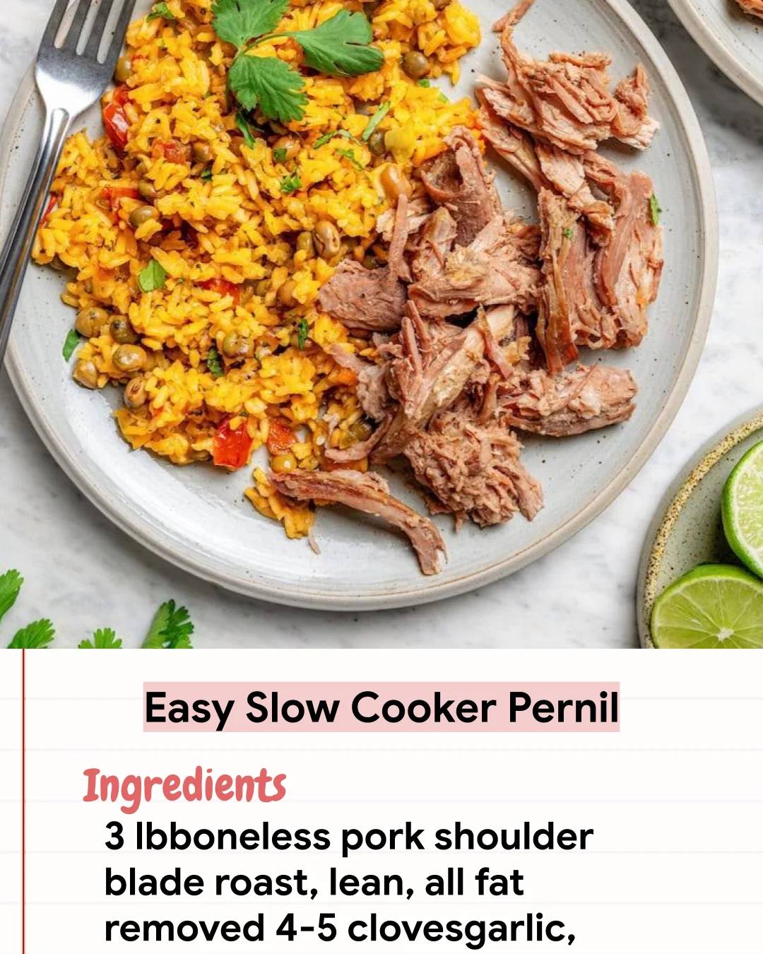 Low Carb Recipe Easy Slow Cooker Pernil