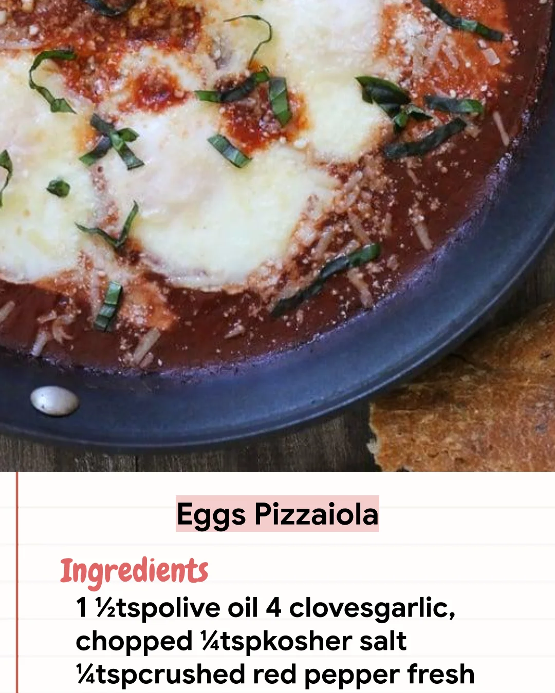 Low Carb Recipe Eggs Pizzaiola