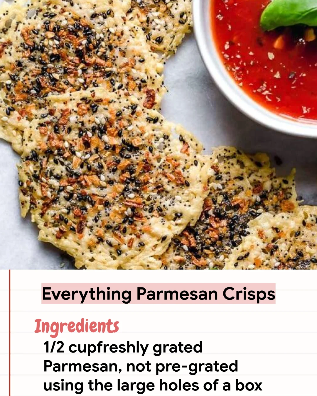 Low Carb Recipe Everything Parmesan Crisps