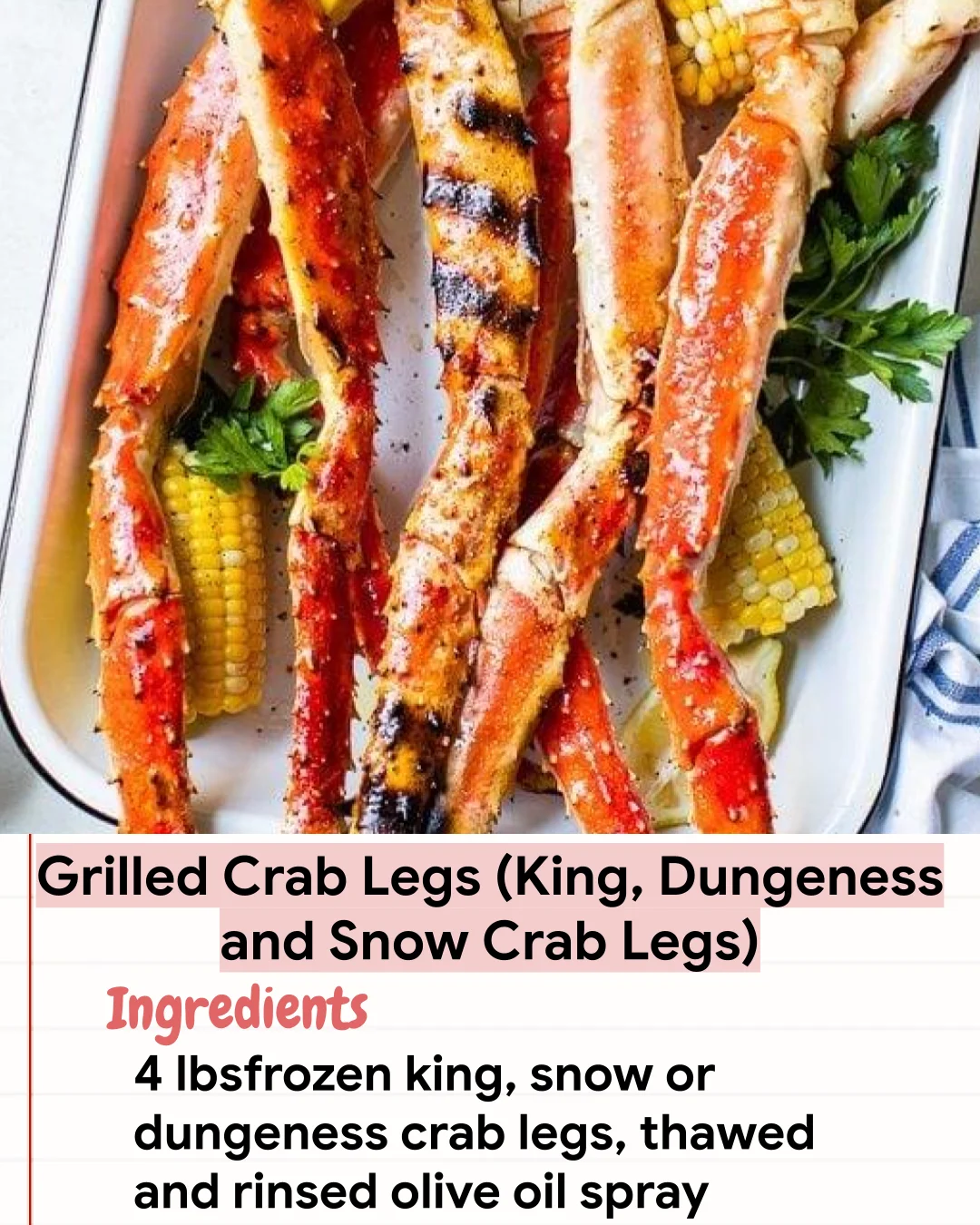 Low Carb Recipe Grilled Crab Legs (King, Dungeness and Snow Crab Legs)