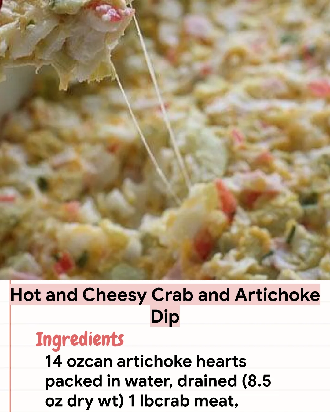 Low Carb Recipe Hot and Cheesy Crab and Artichoke Dip