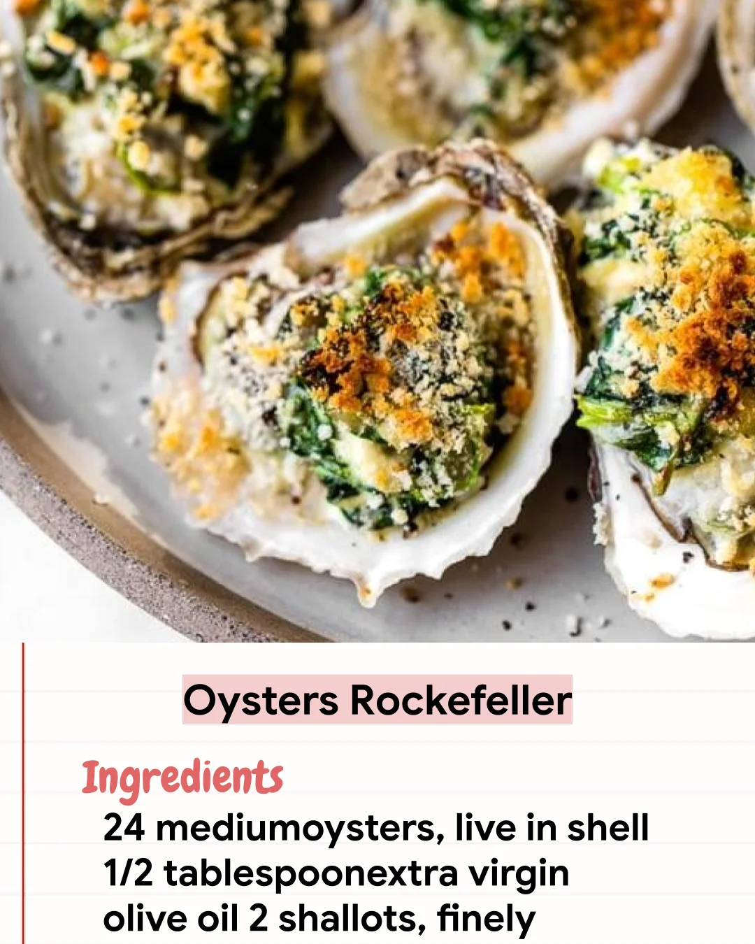Low Carb Recipe Oysters Rockefeller