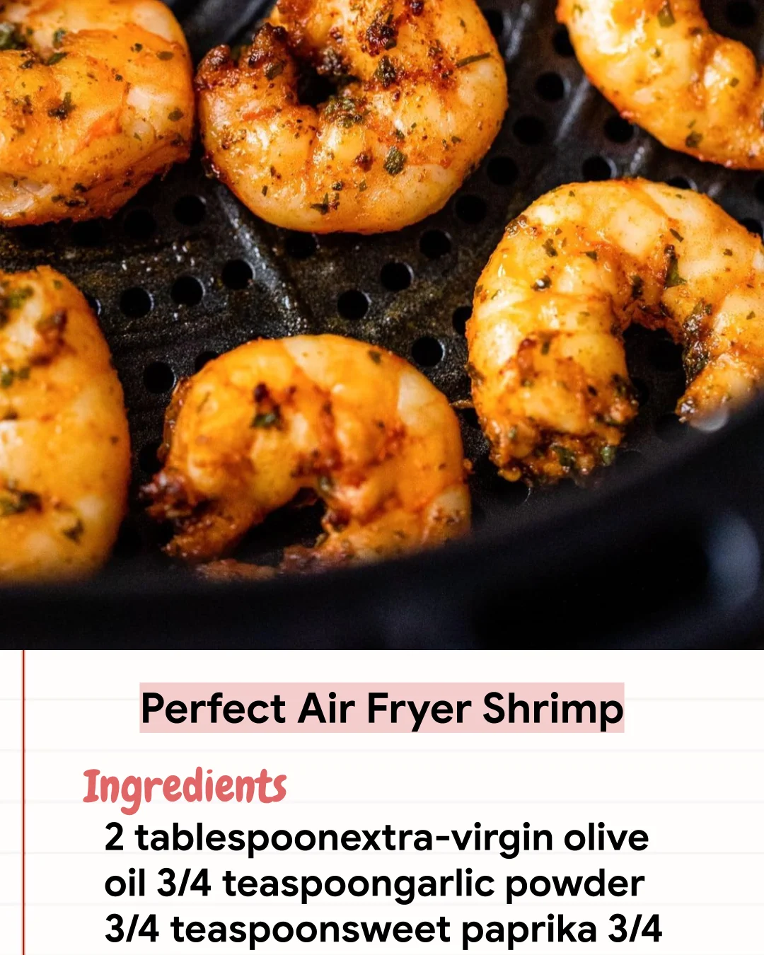 Low Carb Recipe Perfect Air Fryer Shrimp