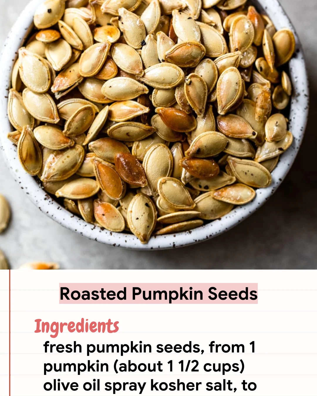 Low Carb Recipe Roasted Pumpkin Seeds
