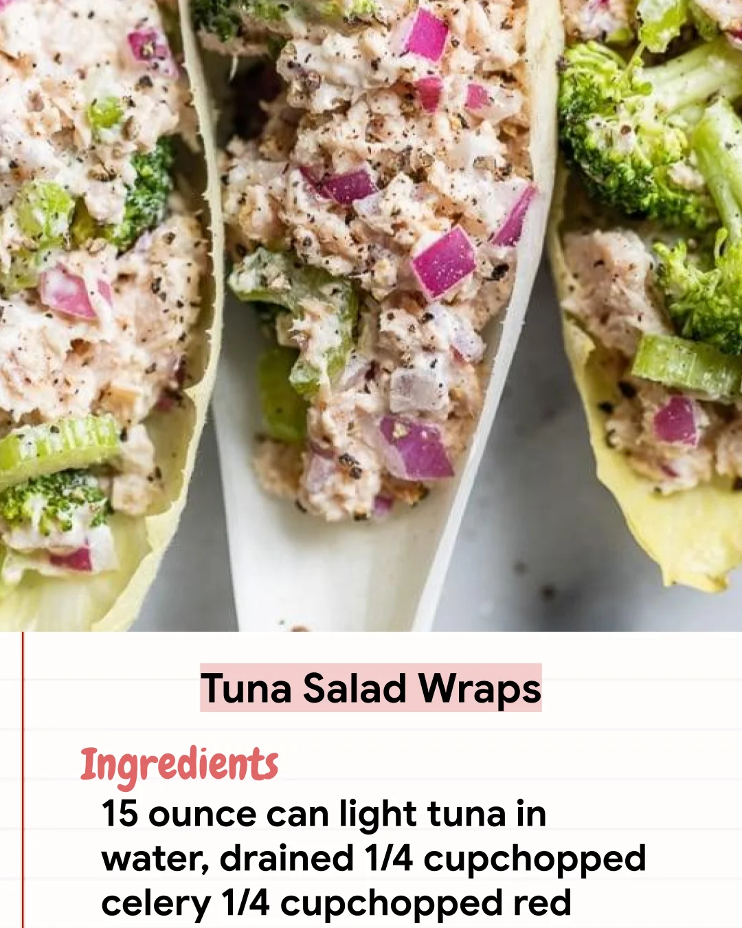 Low Carb Recipe Tuna Salad Wraps