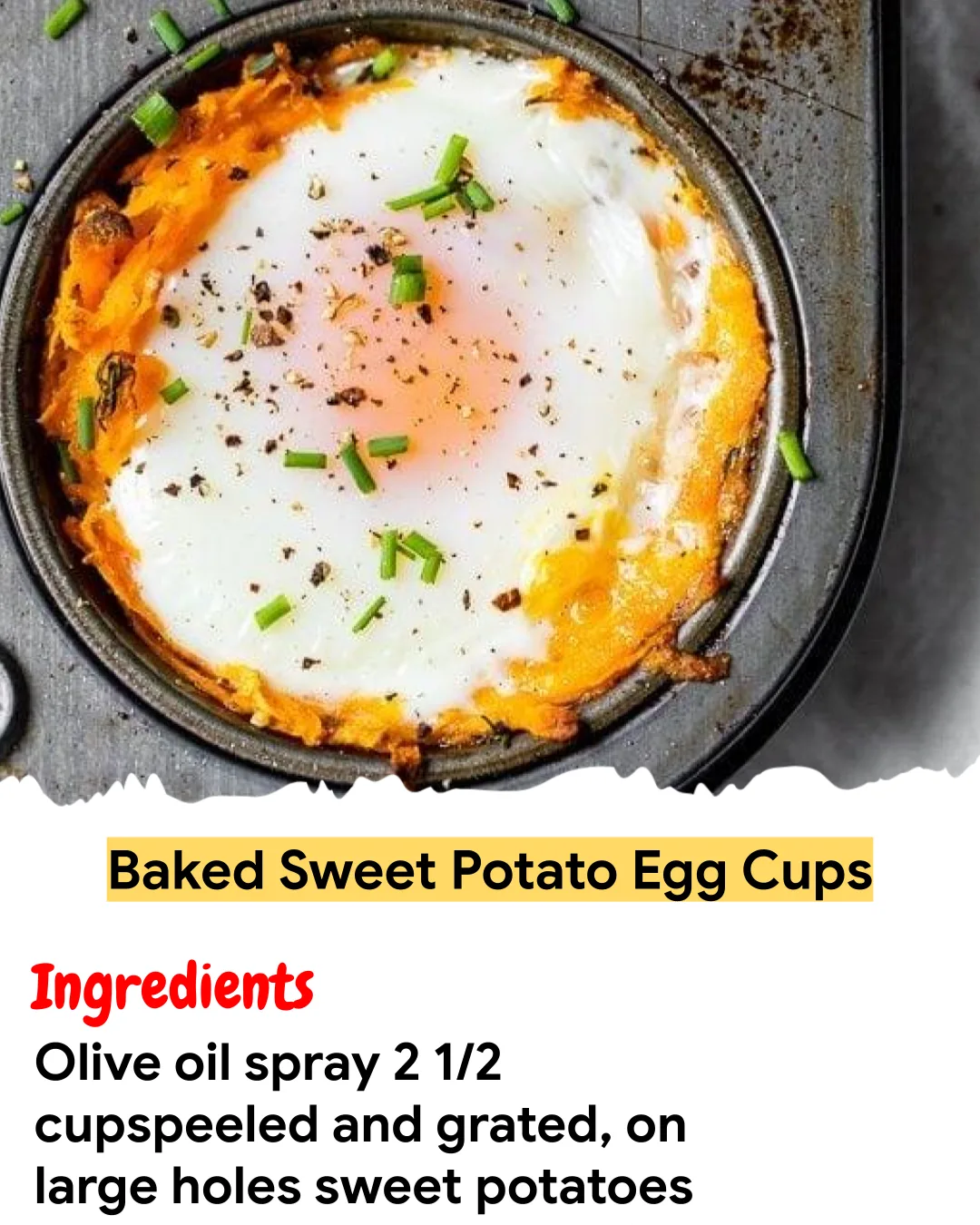 Meal Prep Recipe Baked Sweet Potato Egg Cups