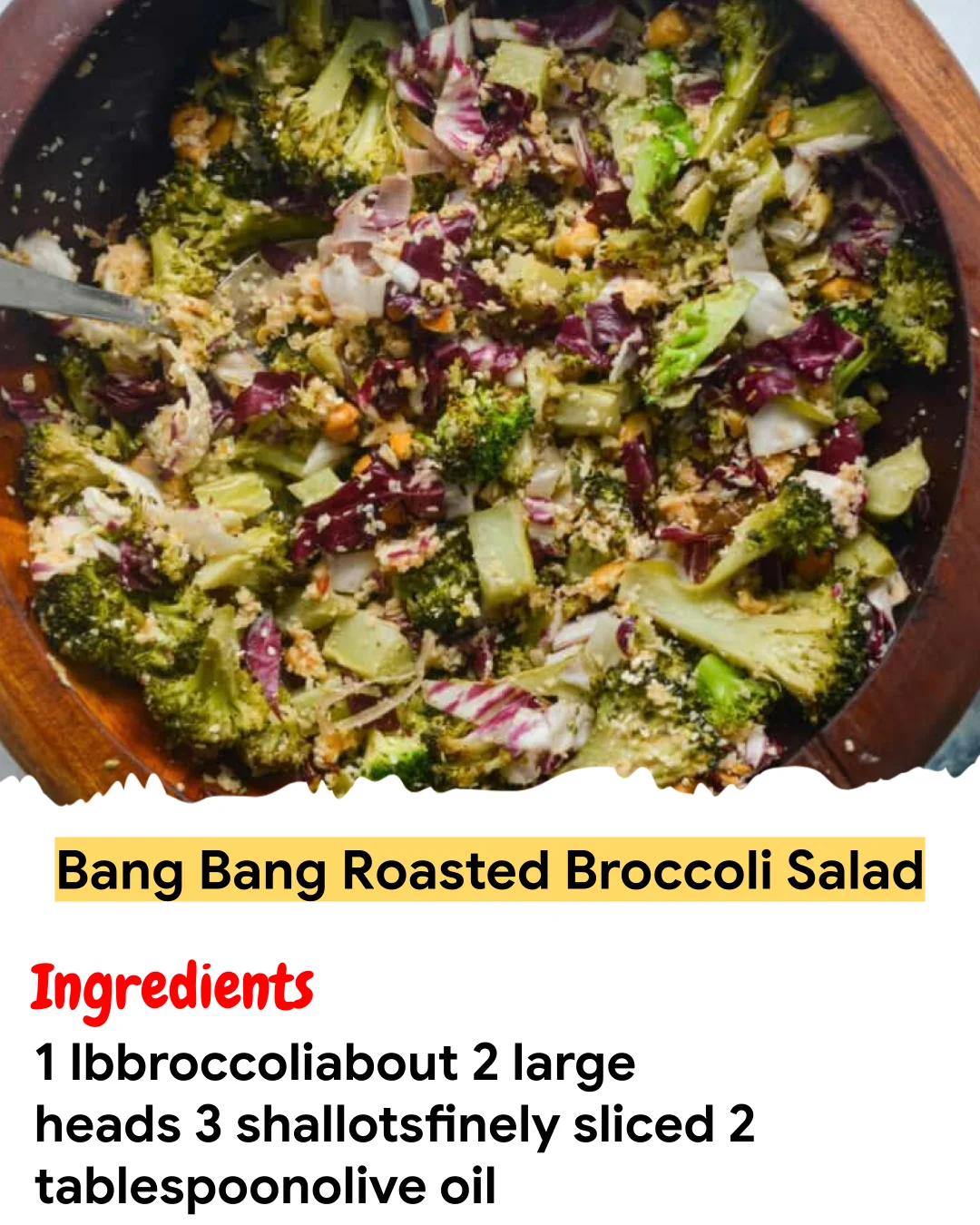 Meal Prep Recipe Bang Bang Roasted Broccoli Salad