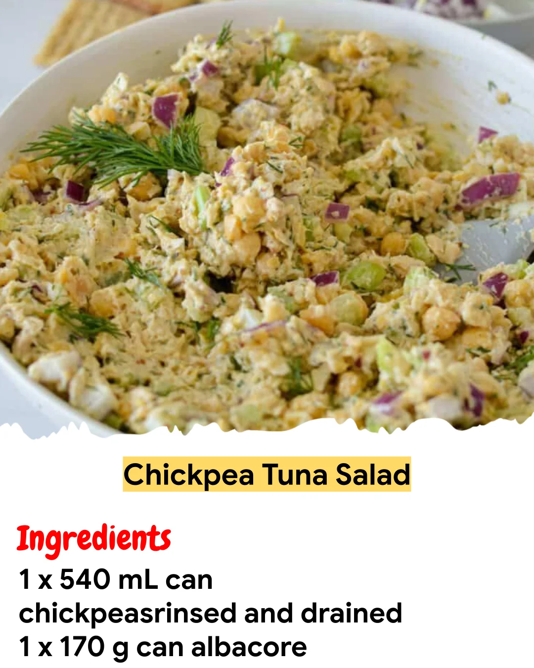 Meal Prep Recipe Chickpea Tuna Salad