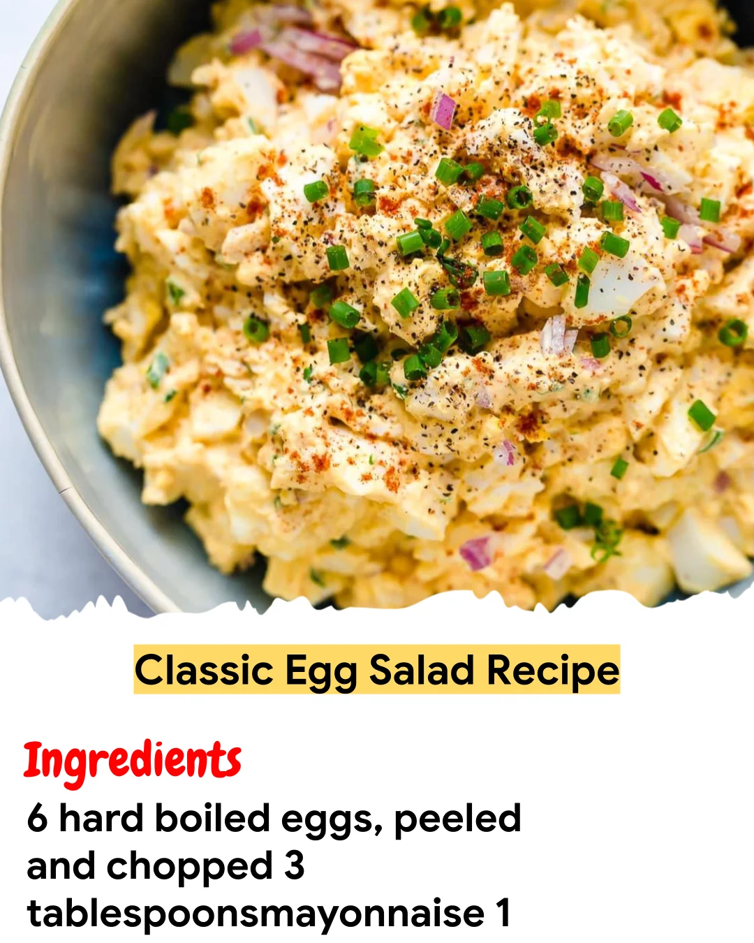 Meal Prep Recipe Classic Egg Salad Recipe