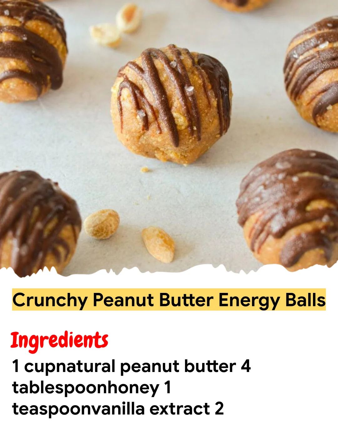 Meal Prep Recipe Crunchy Peanut Butter Energy Balls