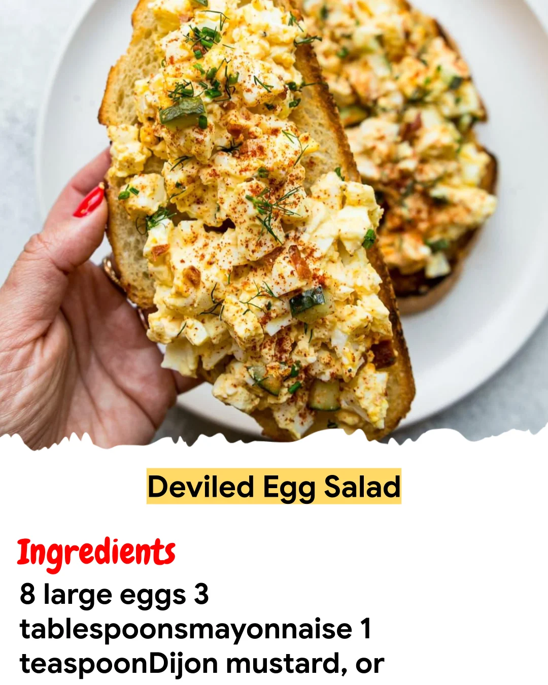 Meal Prep Recipe Deviled Egg Salad