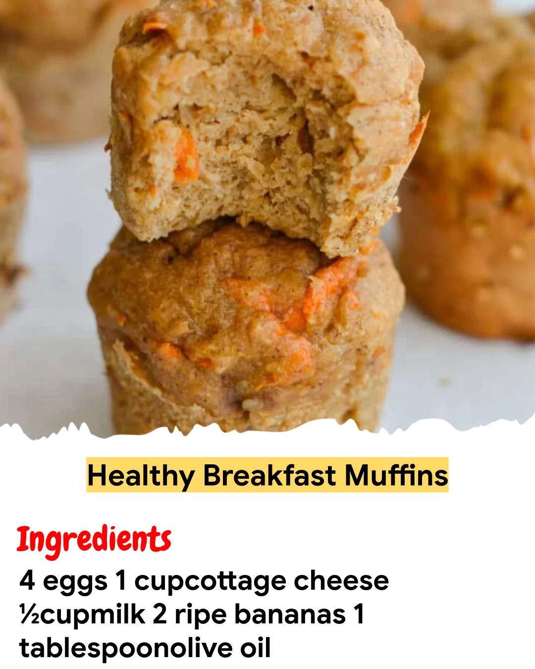 Meal Prep Recipe Healthy Breakfast Muffins