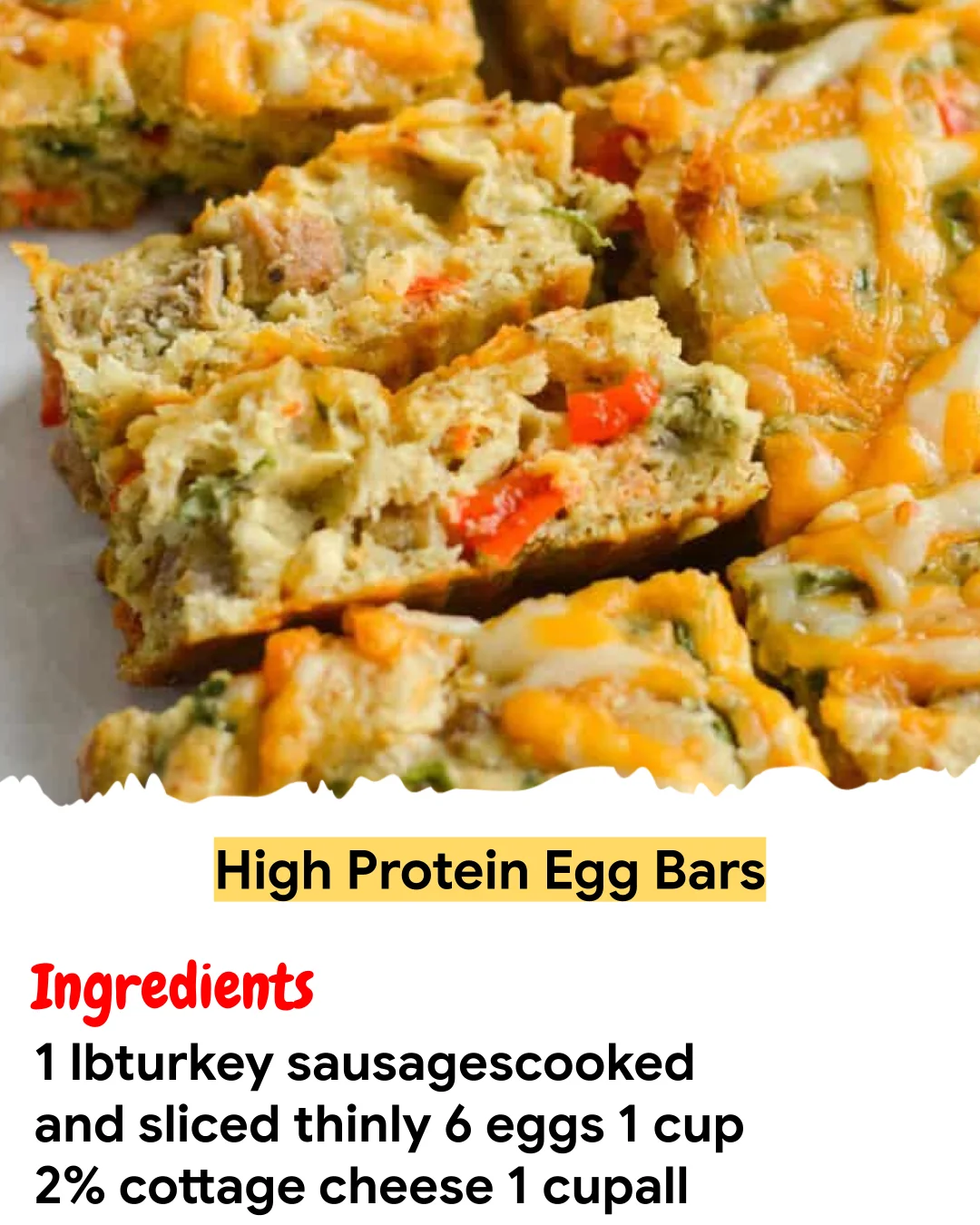 Meal Prep Recipe High Protein Egg Bars