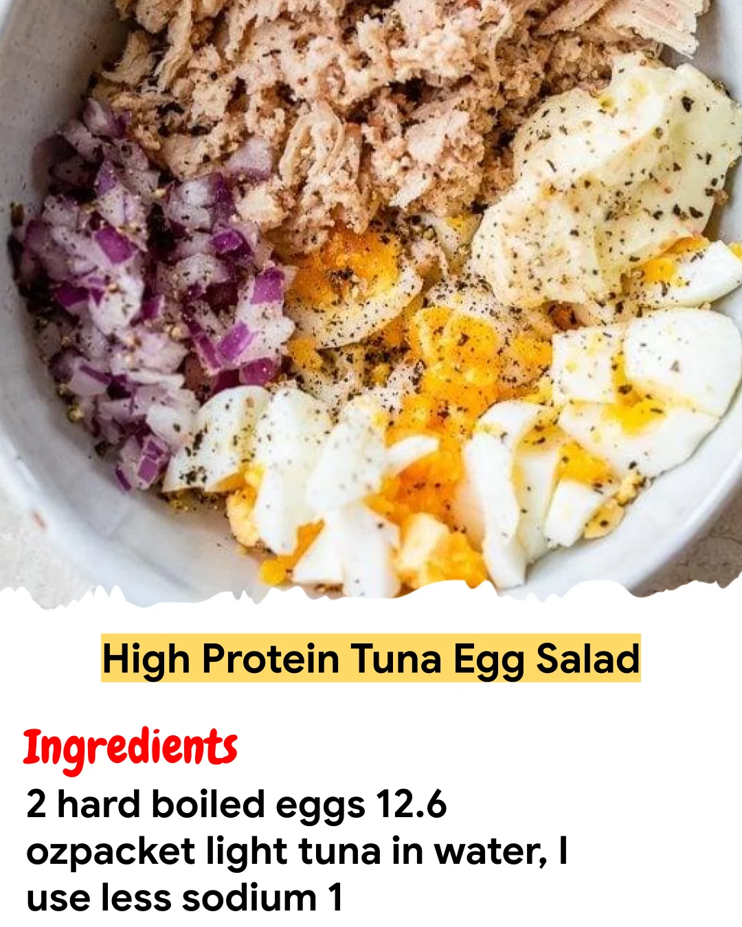 Meal Prep Recipe High Protein Tuna Egg Salad