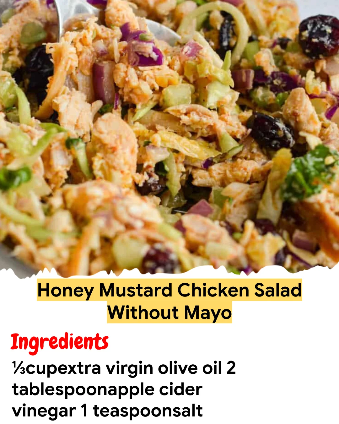 Meal Prep Recipe Honey Mustard Chicken Salad Without Mayo