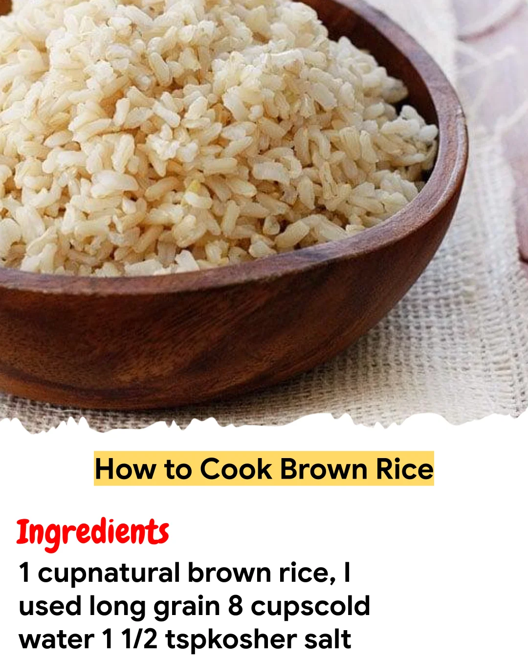 Meal Prep Recipe How to Cook Brown Rice