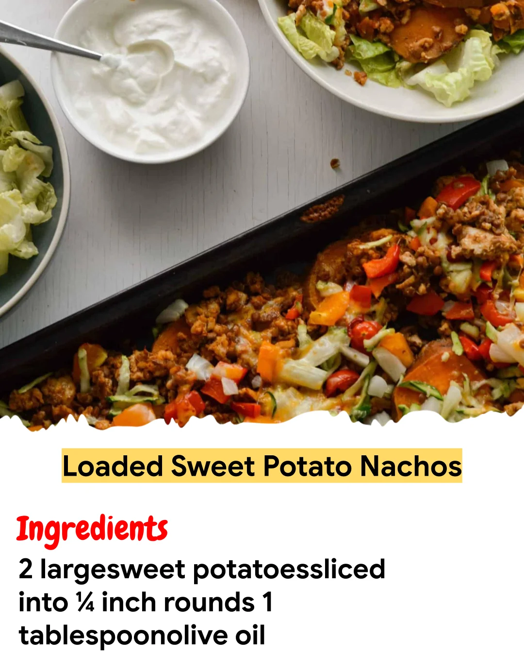 Meal Prep Recipe Loaded Sweet Potato Nachos