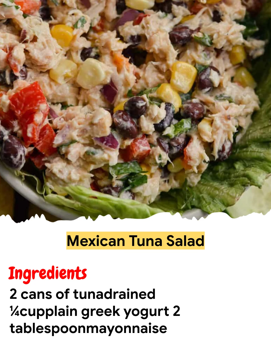 Meal Prep Recipe Mexican Tuna Salad