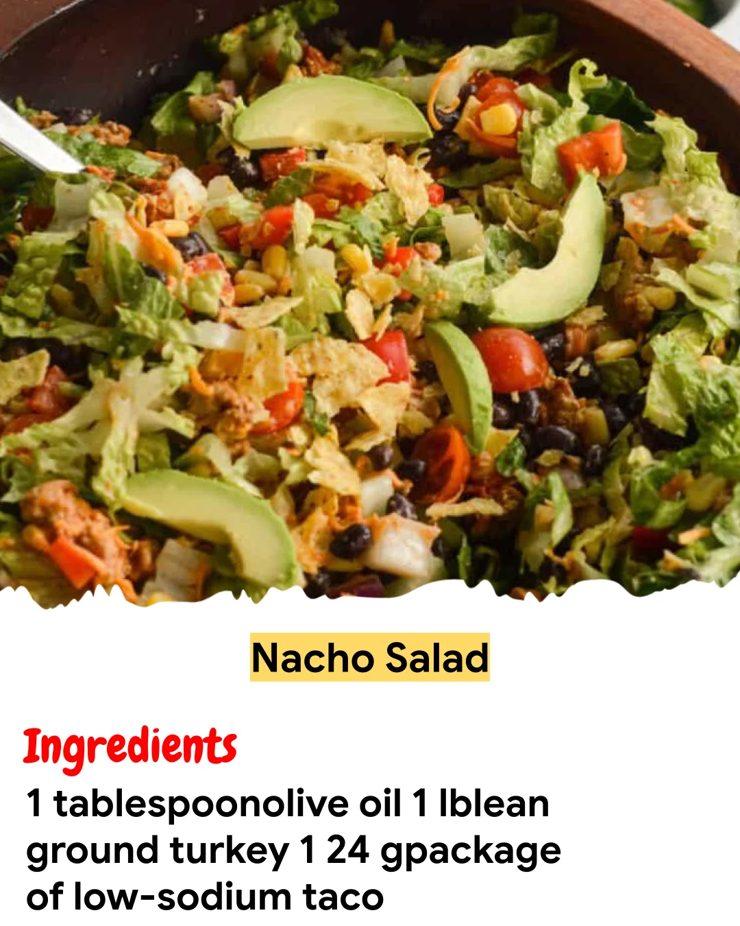 Meal Prep Recipe Nacho Salad