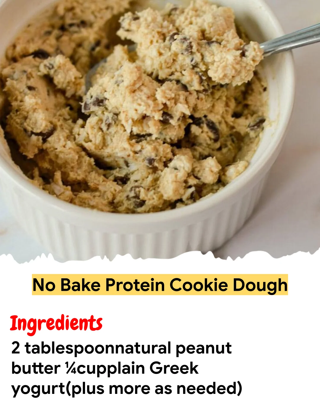Meal Prep Recipe No Bake Protein Cookie Dough