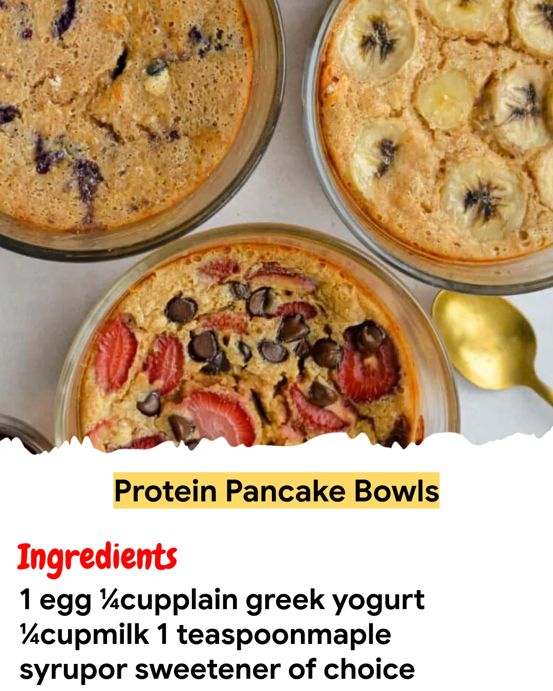 Meal Prep Recipe Protein Pancake Bowls