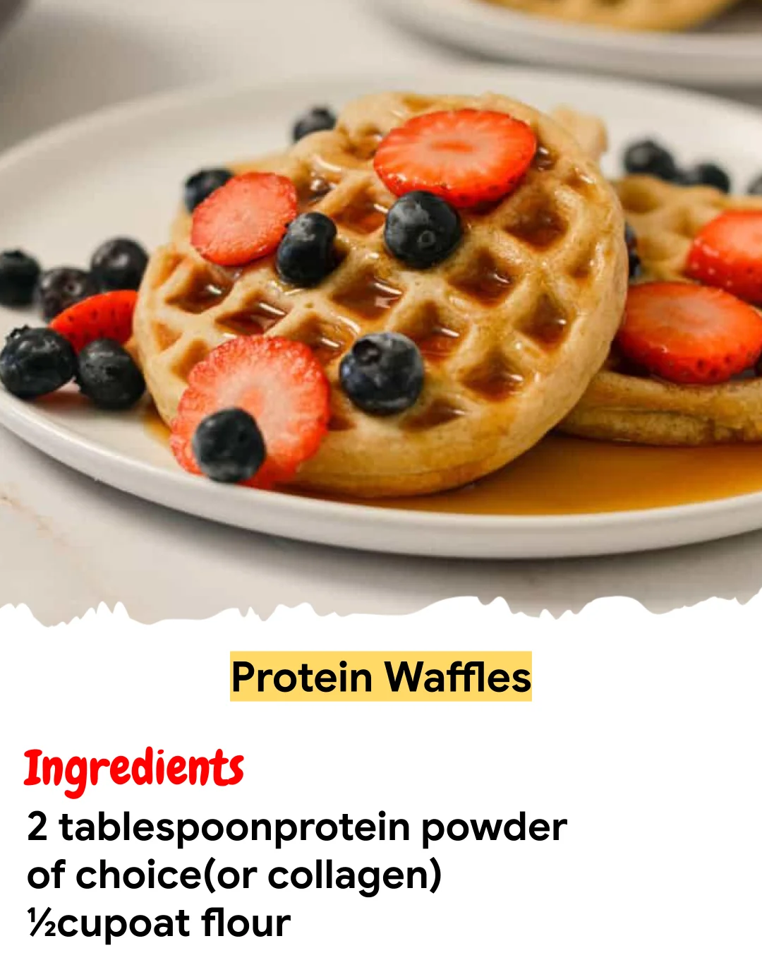 Meal Prep Recipe Protein Waffles