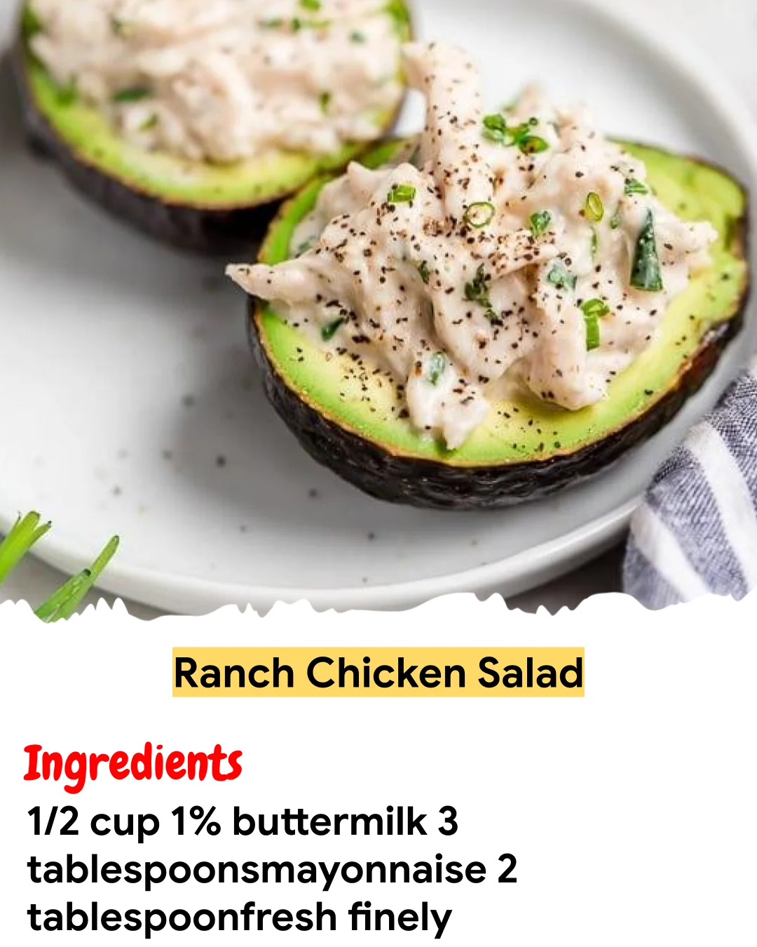 Meal Prep Recipe Ranch Chicken Salad