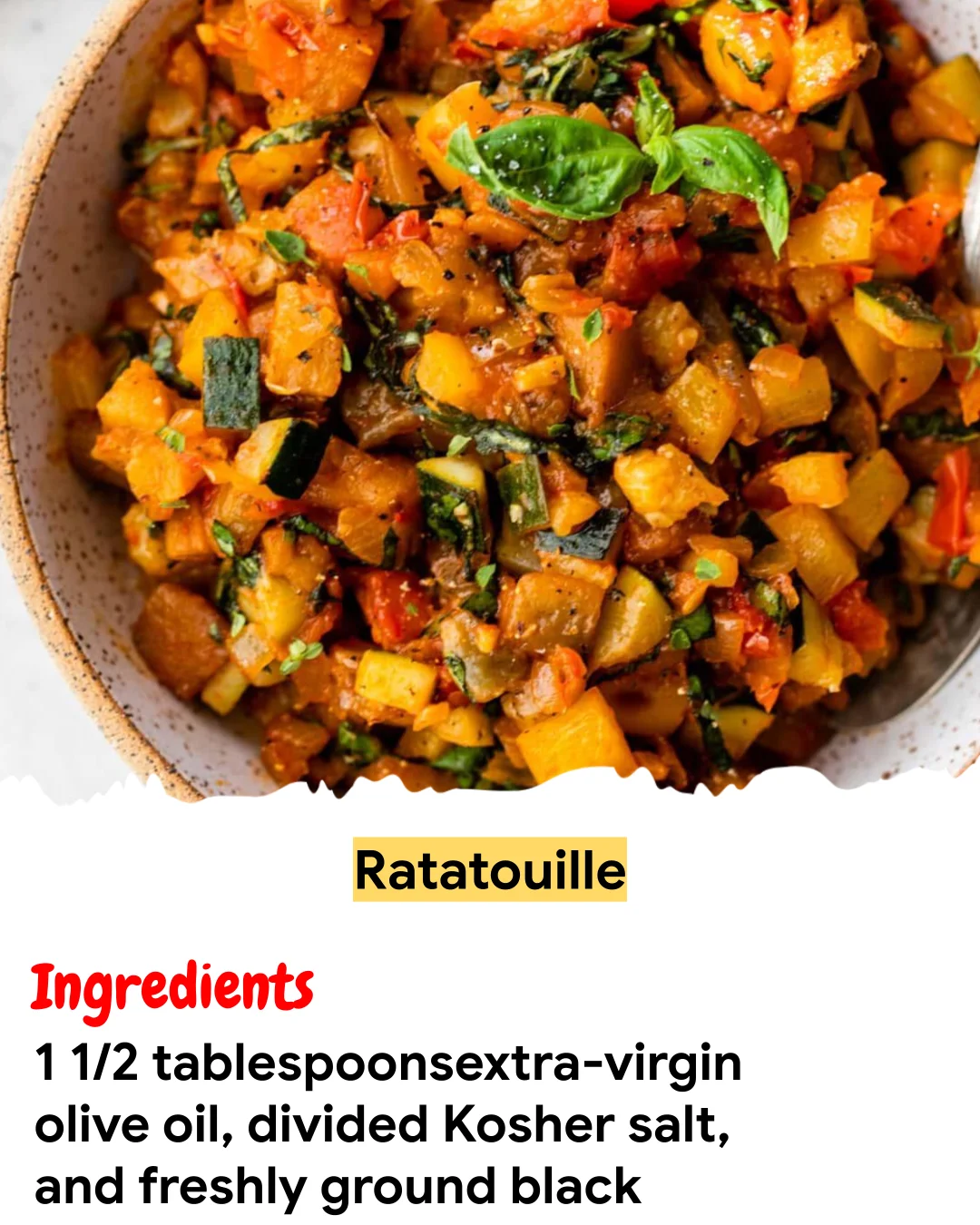 Meal Prep Recipe Ratatouille