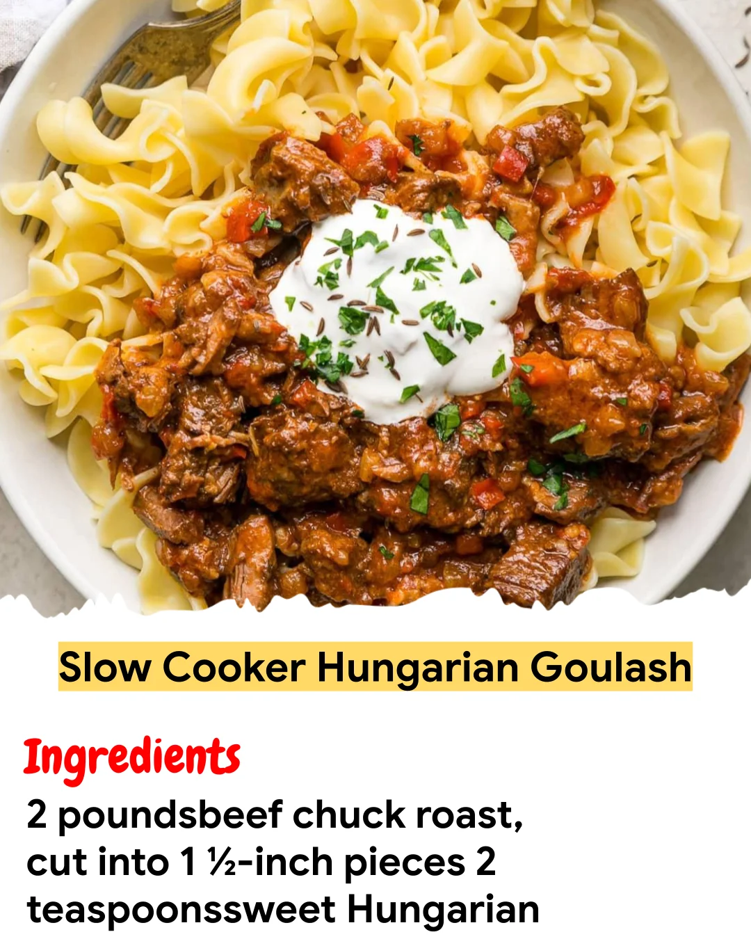 Meal Prep Recipe Slow Cooker Hungarian Goulash