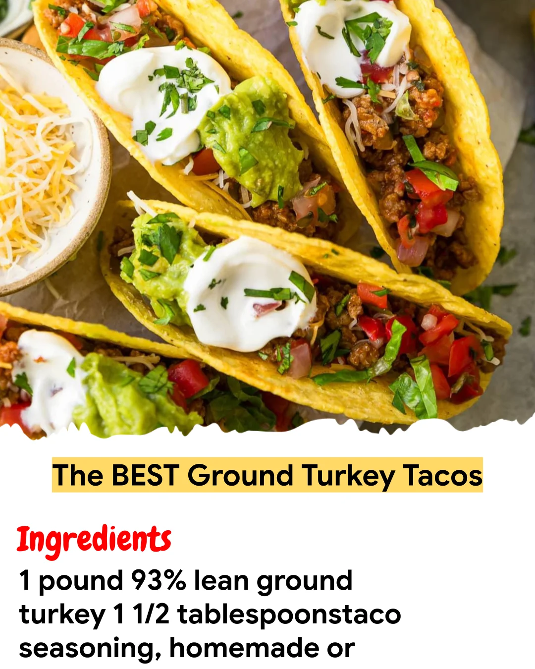 Meal Prep Recipe The BEST Ground Turkey Tacos