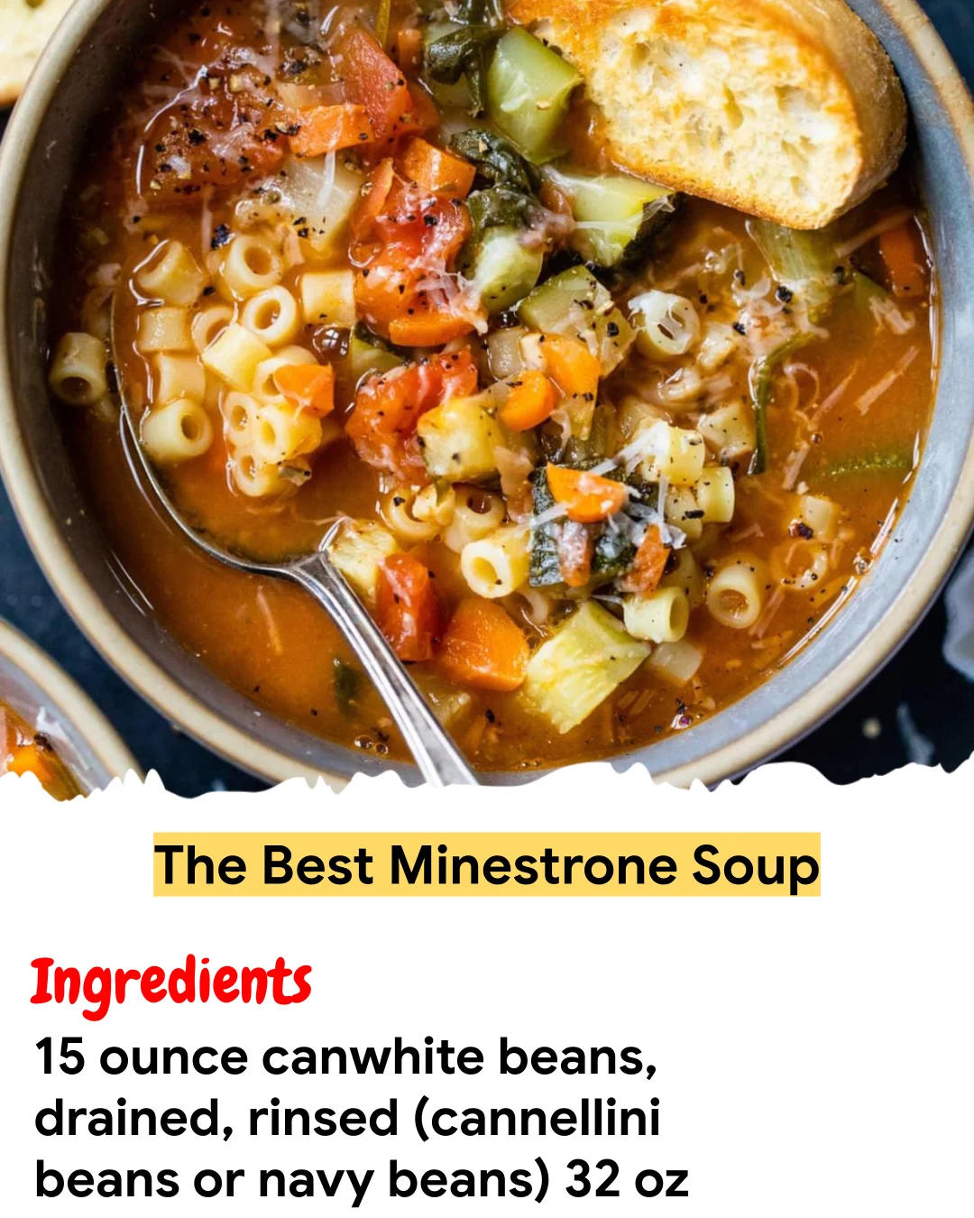 Meal Prep Recipe The Best Minestrone Soup
