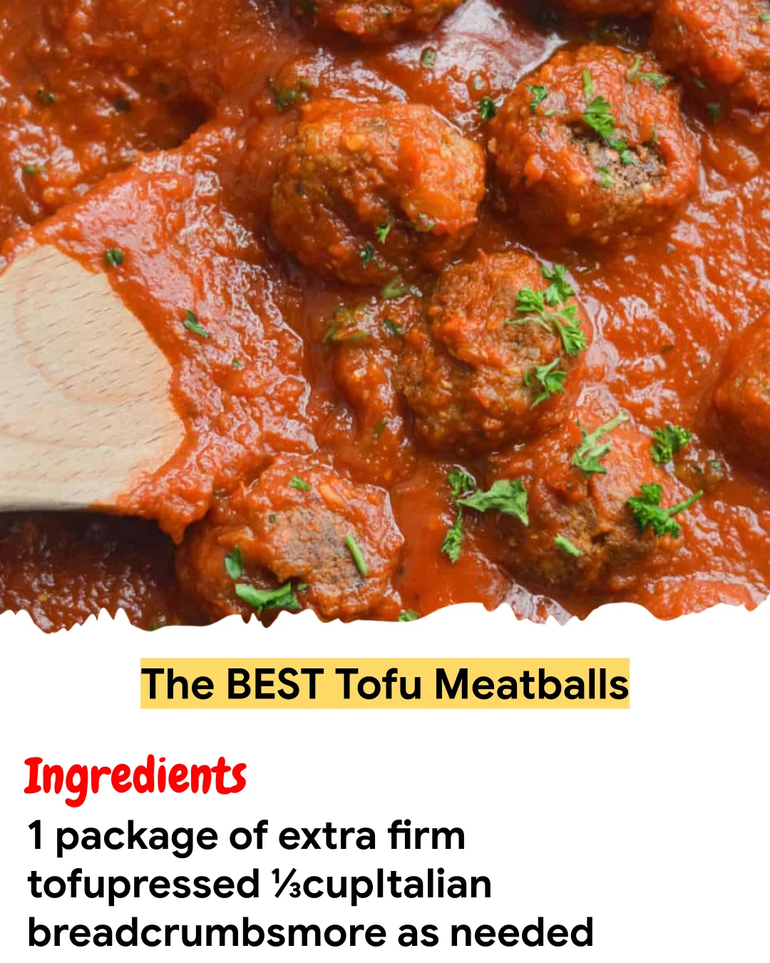 Meal Prep Recipe The BEST Tofu Meatballs