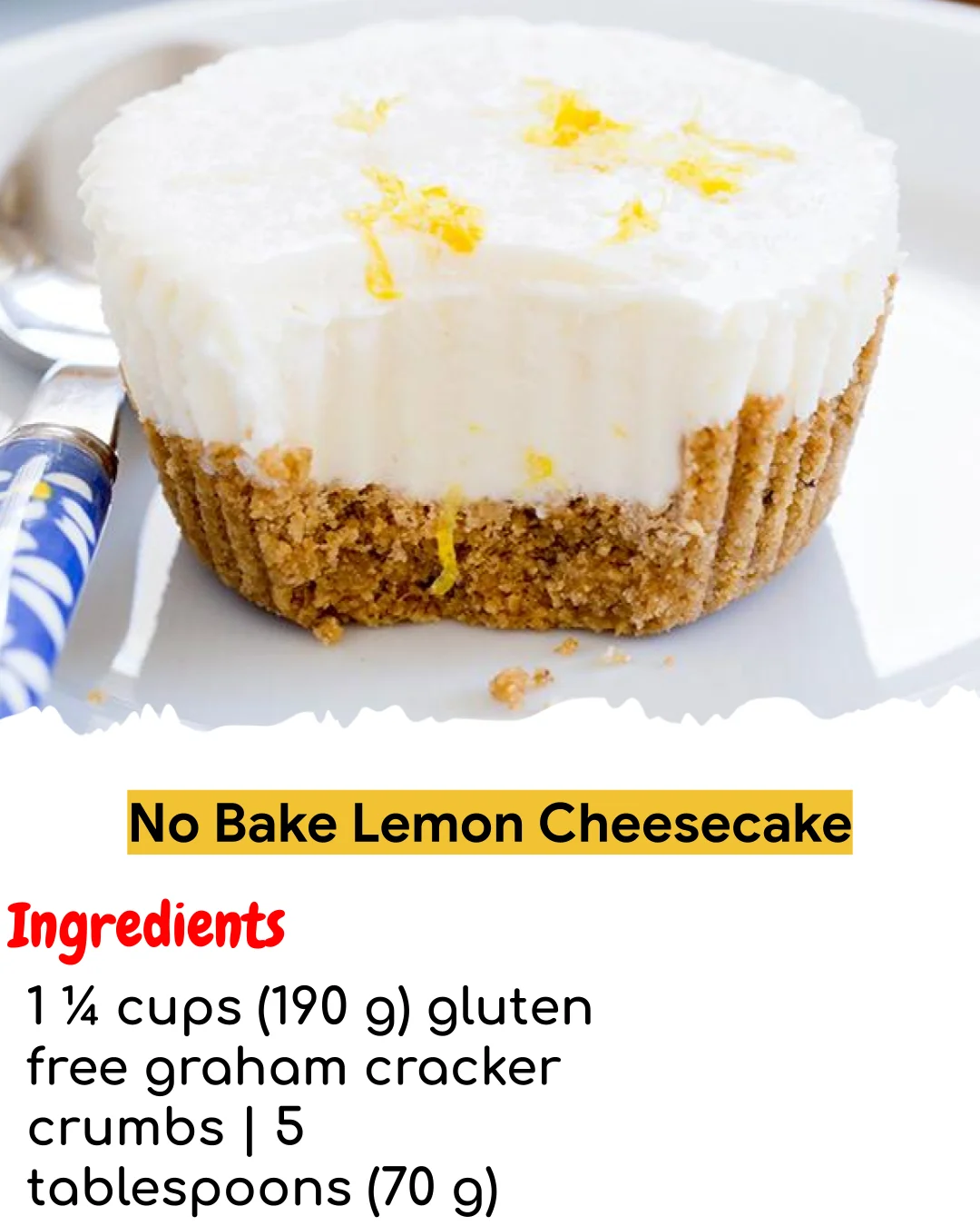No Bake Lemon Cheesecake (Tested 10+ Times)