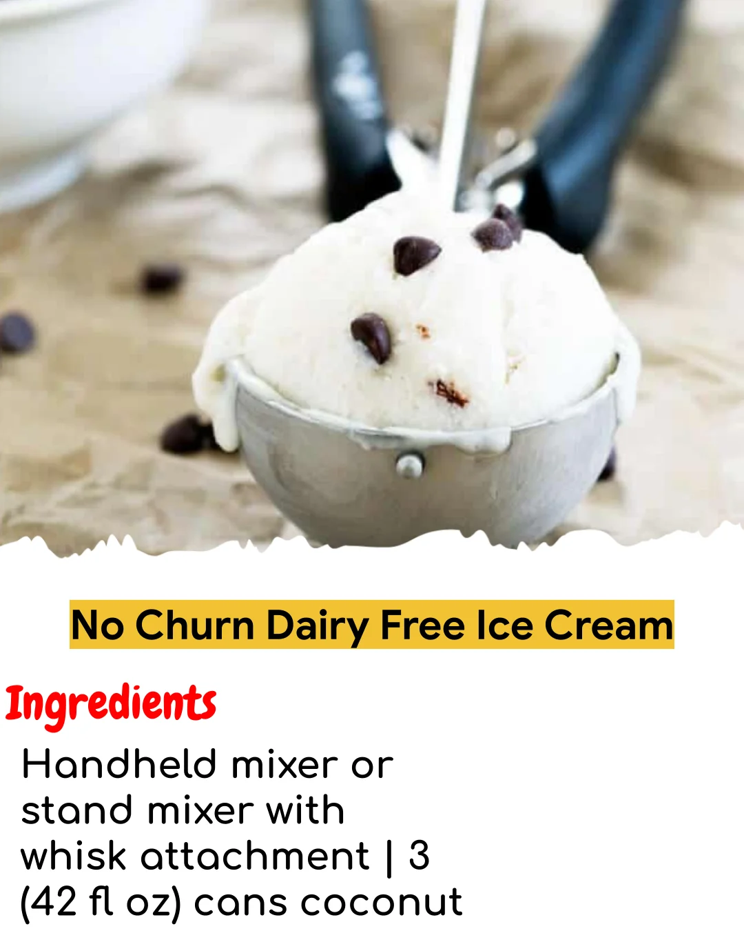 No Churn Dairy Free Ice Cream (Easy 60-Minute)