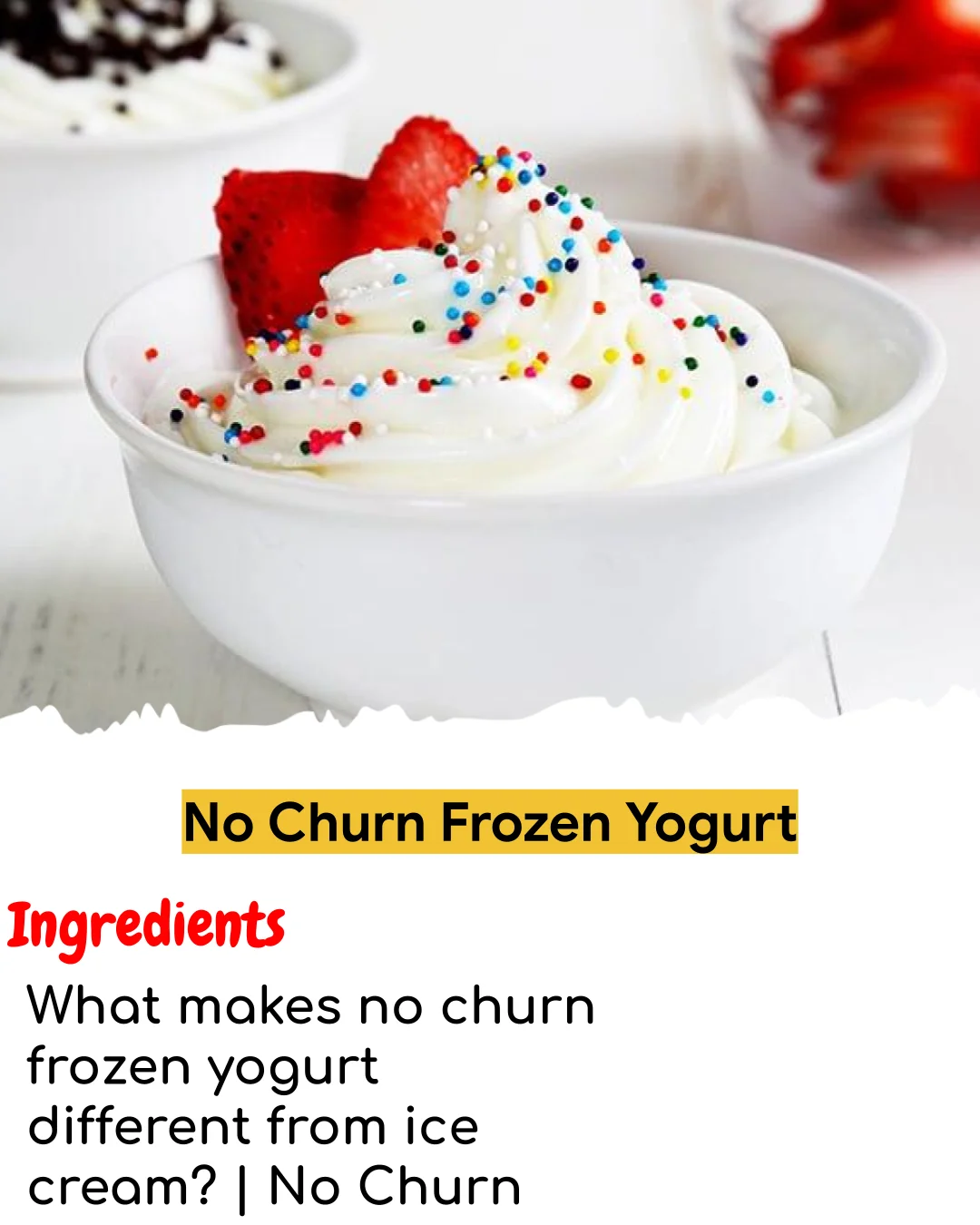 No Churn Frozen Yogurt (Meal Prep Friendly)