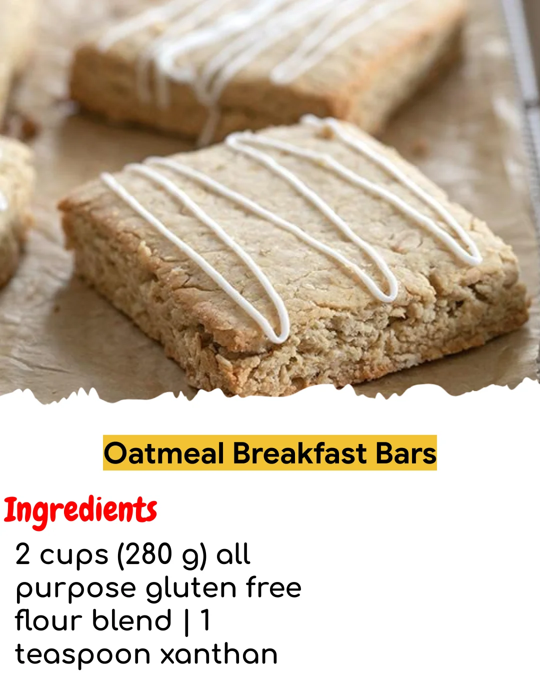 Oatmeal Breakfast Bars (Meal Prep Friendly)