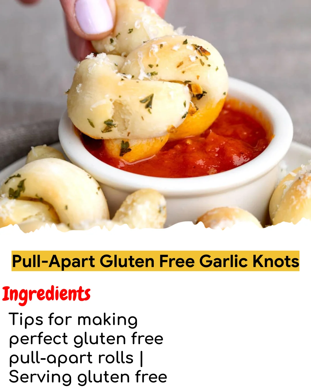 Pull-Apart Gluten Free Garlic Knots (Meal Prep Friendly)