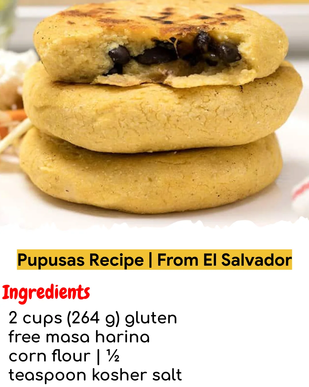 Pupusas Recipe | From El Salvador (Easy 60-Minute)