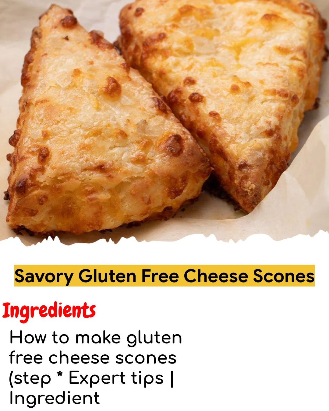Savory Gluten Free Cheese Scones (Tested 10+ Times)