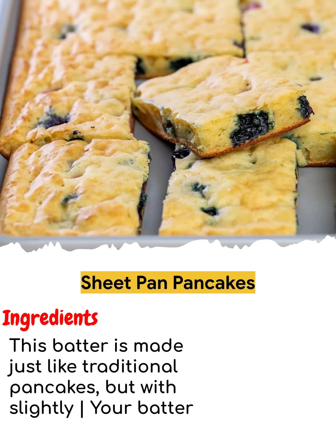 Sheet Pan Pancakes (Meal Prep Friendly)